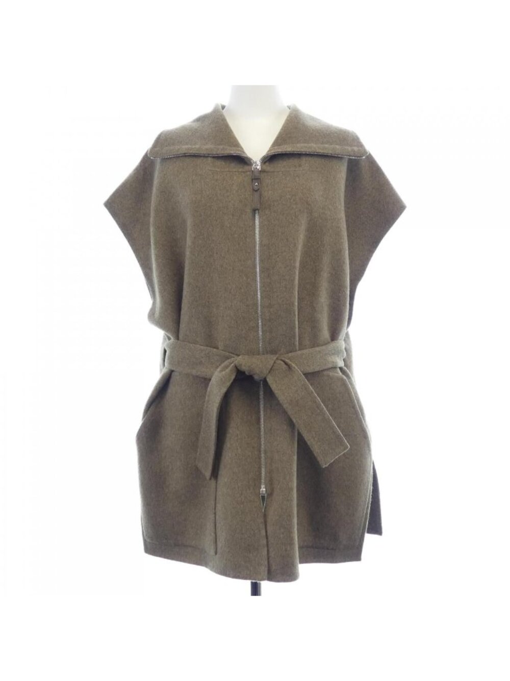 Hermes Long Vest Brown